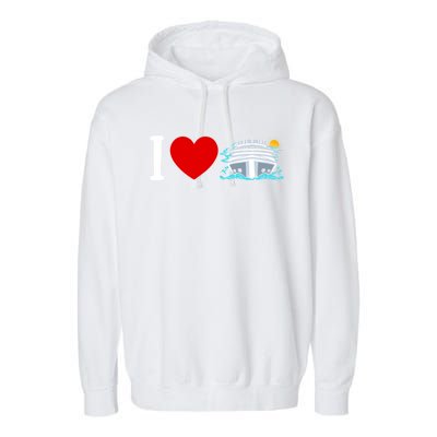 Cruising Vacation I Love Cruise Funny Gift Garment-Dyed Fleece Hoodie