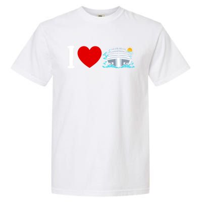 Cruising Vacation I Love Cruise Funny Gift Garment-Dyed Heavyweight T-Shirt