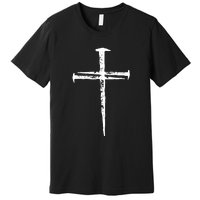 Christian Vintage Jesus Cross Three Nails Premium T-Shirt