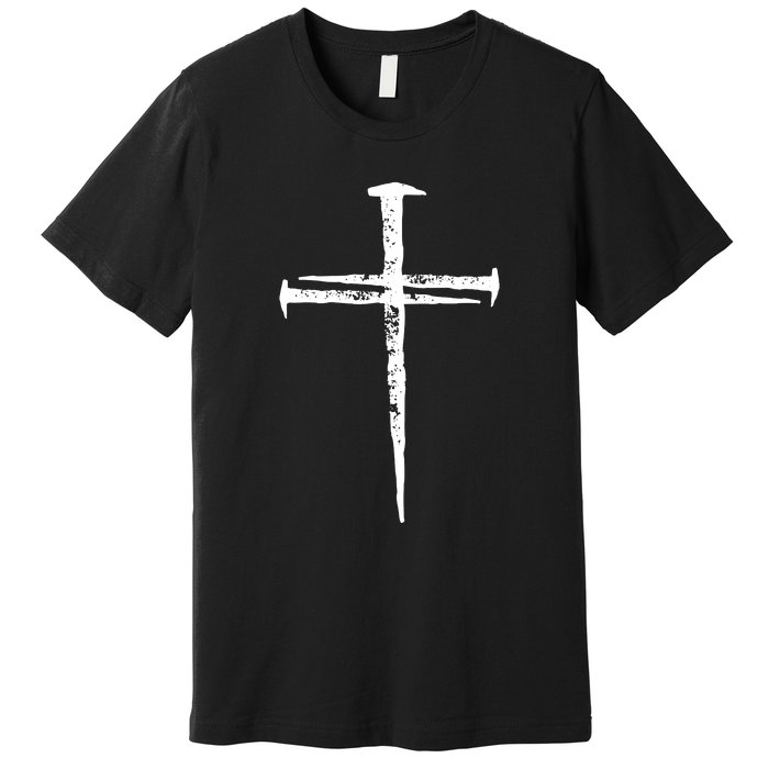 Christian Vintage Jesus Cross Three Nails Premium T-Shirt