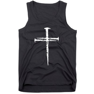 Christian Vintage Jesus Cross Three Nails Tank Top