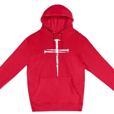 Christian Vintage Jesus Cross Three Nails Premium Pullover Hoodie