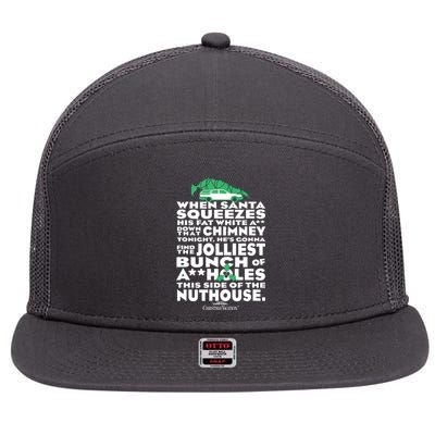 Christmas Vacation Jolliest Bunch 7 Panel Mesh Trucker Snapback Hat