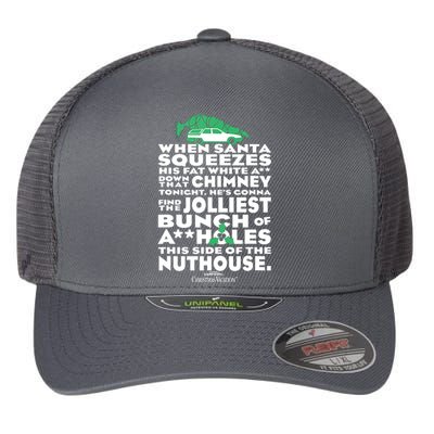 Christmas Vacation Jolliest Bunch Flexfit Unipanel Trucker Cap