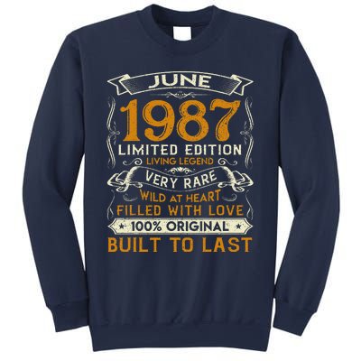 Classic Vintage June 1987 Limited Edition 36th Birthday Sweatshirt