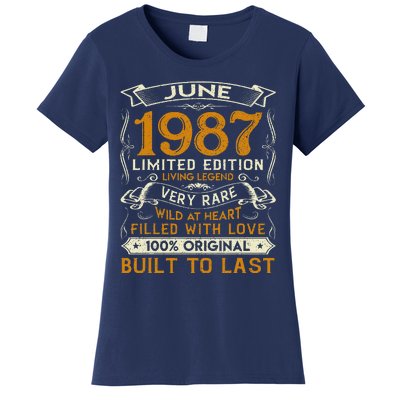 Classic Vintage June 1987 Limited Edition 36th Birthday Women's T-Shirt