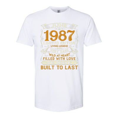 Classic Vintage June 1987 Limited Edition 36th Birthday Softstyle CVC T-Shirt