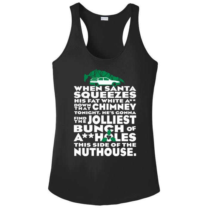 Christmas Vacation Jolliest Bunch Ladies PosiCharge Competitor Racerback Tank