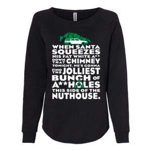 Christmas Vacation Jolliest Bunch Womens California Wash Sweatshirt