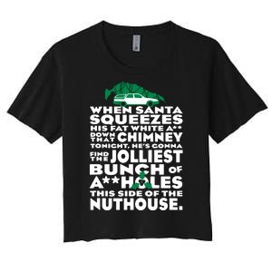 Christmas Vacation Jolliest Bunch Women's Crop Top Tee