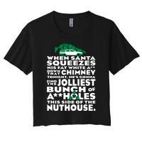 Christmas Vacation Jolliest Bunch Women's Crop Top Tee