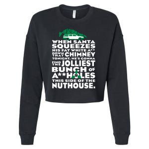 Christmas Vacation Jolliest Bunch Cropped Pullover Crew