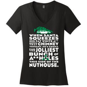 Christmas Vacation Jolliest Bunch Women's V-Neck T-Shirt