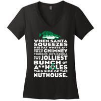 Christmas Vacation Jolliest Bunch Women's V-Neck T-Shirt