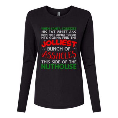 Christmas Vacation Jolliest Bunch Ugly Christmas Xmas Gift Womens Cotton Relaxed Long Sleeve T-Shirt