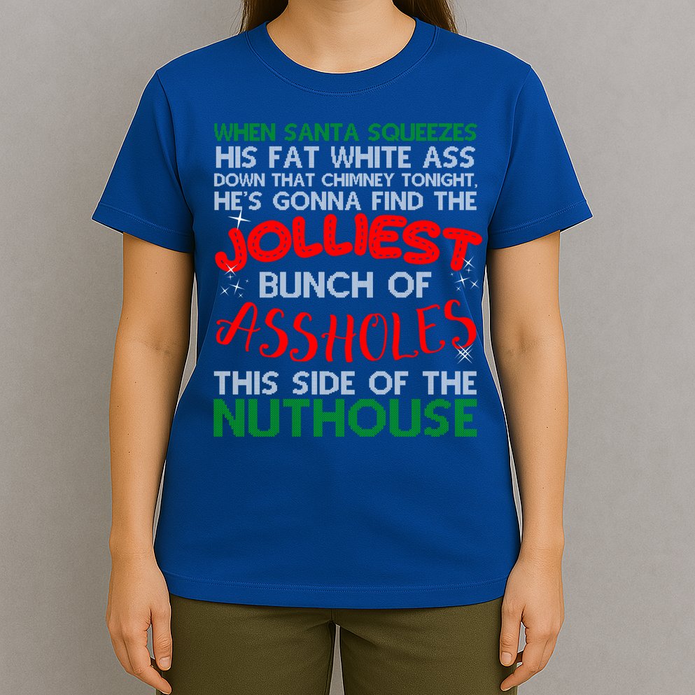 Christmas Vacation Jolliest Bunch Ugly Christmas Xmas Gift T-Shirt