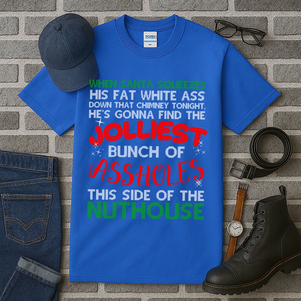 Christmas Vacation Jolliest Bunch Ugly Christmas Xmas Gift Tall T-Shirt