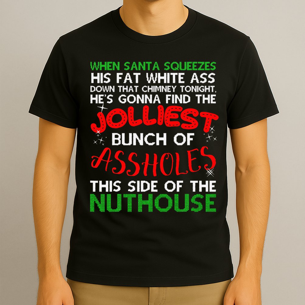 Christmas Vacation Jolliest Bunch Ugly Christmas Xmas Gifts T-Shirt