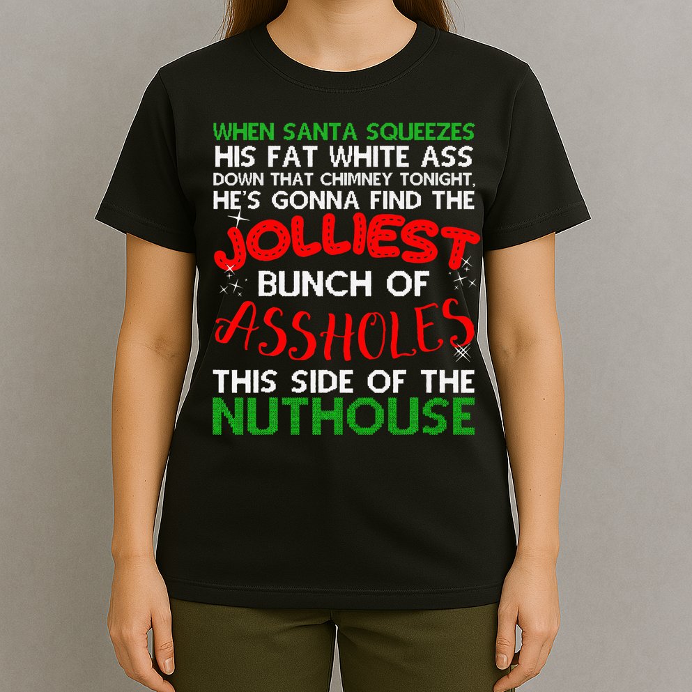 Christmas Vacation Jolliest Bunch Ugly Christmas Xmas Gifts T-Shirt