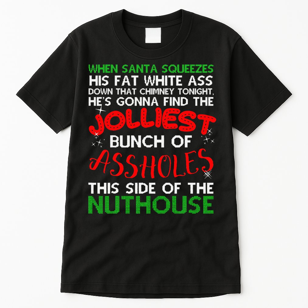 Christmas Vacation Jolliest Bunch Ugly Christmas Xmas Gifts Tall T-Shirt