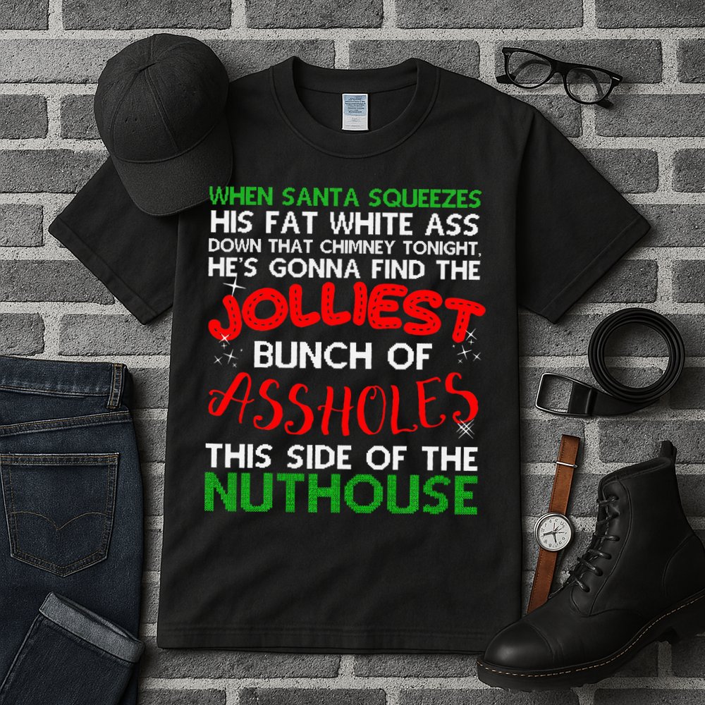 Christmas Vacation Jolliest Bunch Ugly Christmas Xmas Gifts Tall T-Shirt