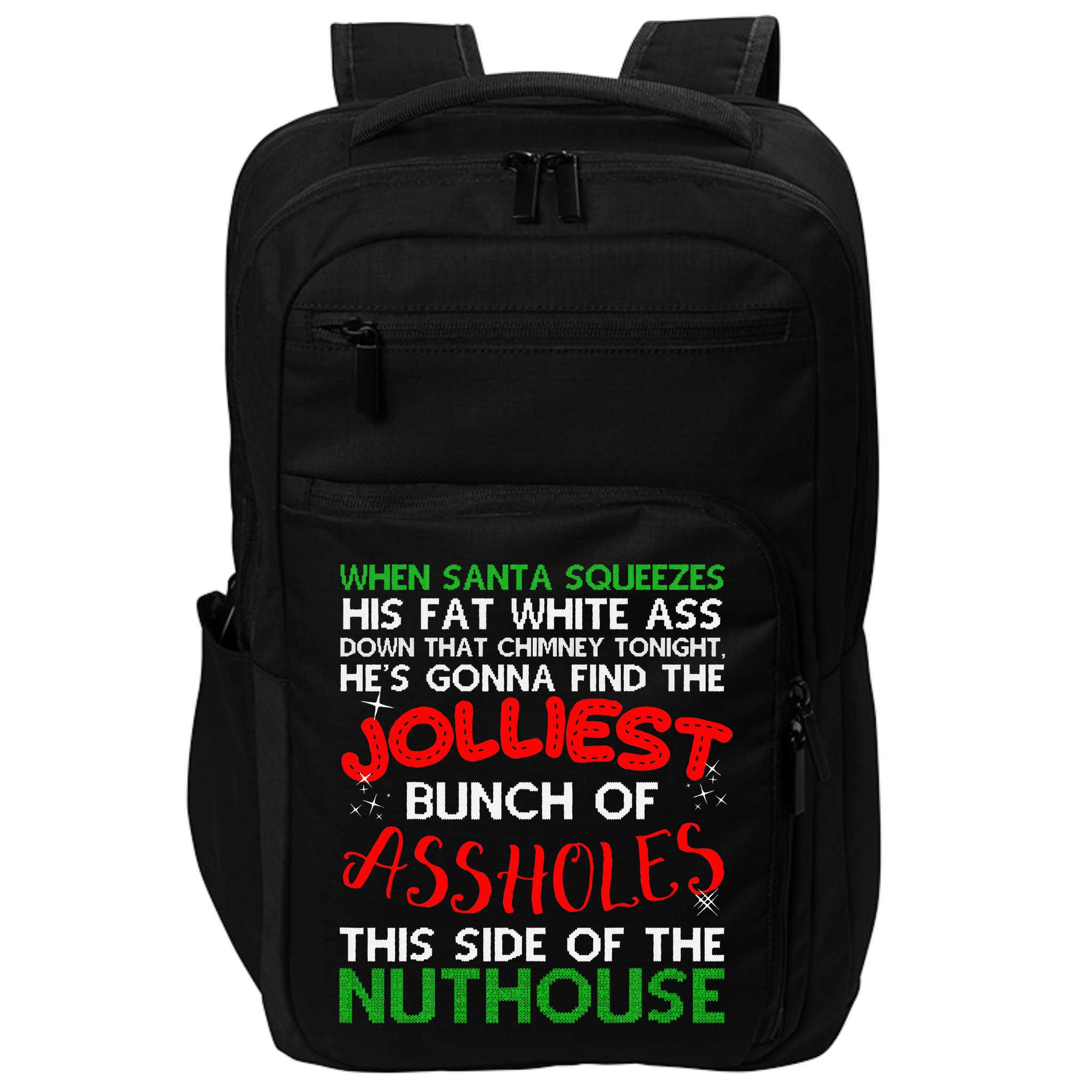 Christmas Vacation Jolliest Bunch Ugly Christmas Xmas Gifts Impact Tech Backpack