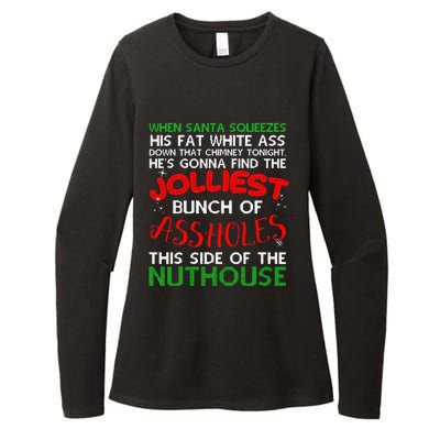 Christmas Vacation Jolliest Bunch Ugly Christmas Xmas Gifts Womens CVC Long Sleeve Shirt