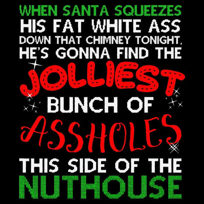 Christmas Vacation Jolliest Bunch Ugly Christmas Xmas Gifts Flat Bill Trucker Hat