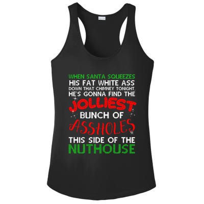 Christmas Vacation Jolliest Bunch Ugly Christmas Xmas Gifts Ladies PosiCharge Competitor Racerback Tank