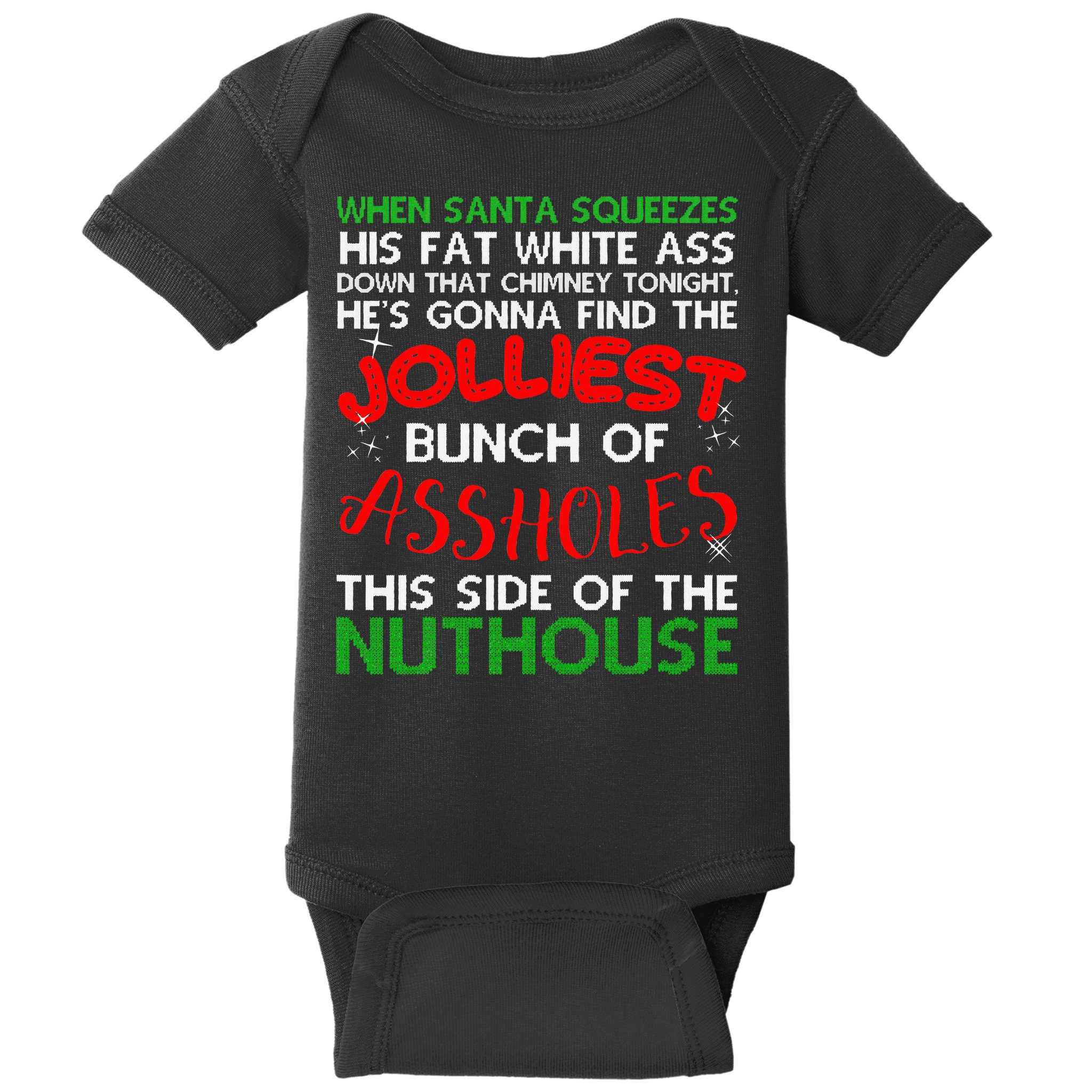 Christmas Vacation Jolliest Bunch Ugly Christmas Xmas Gifts Baby Bodysuit