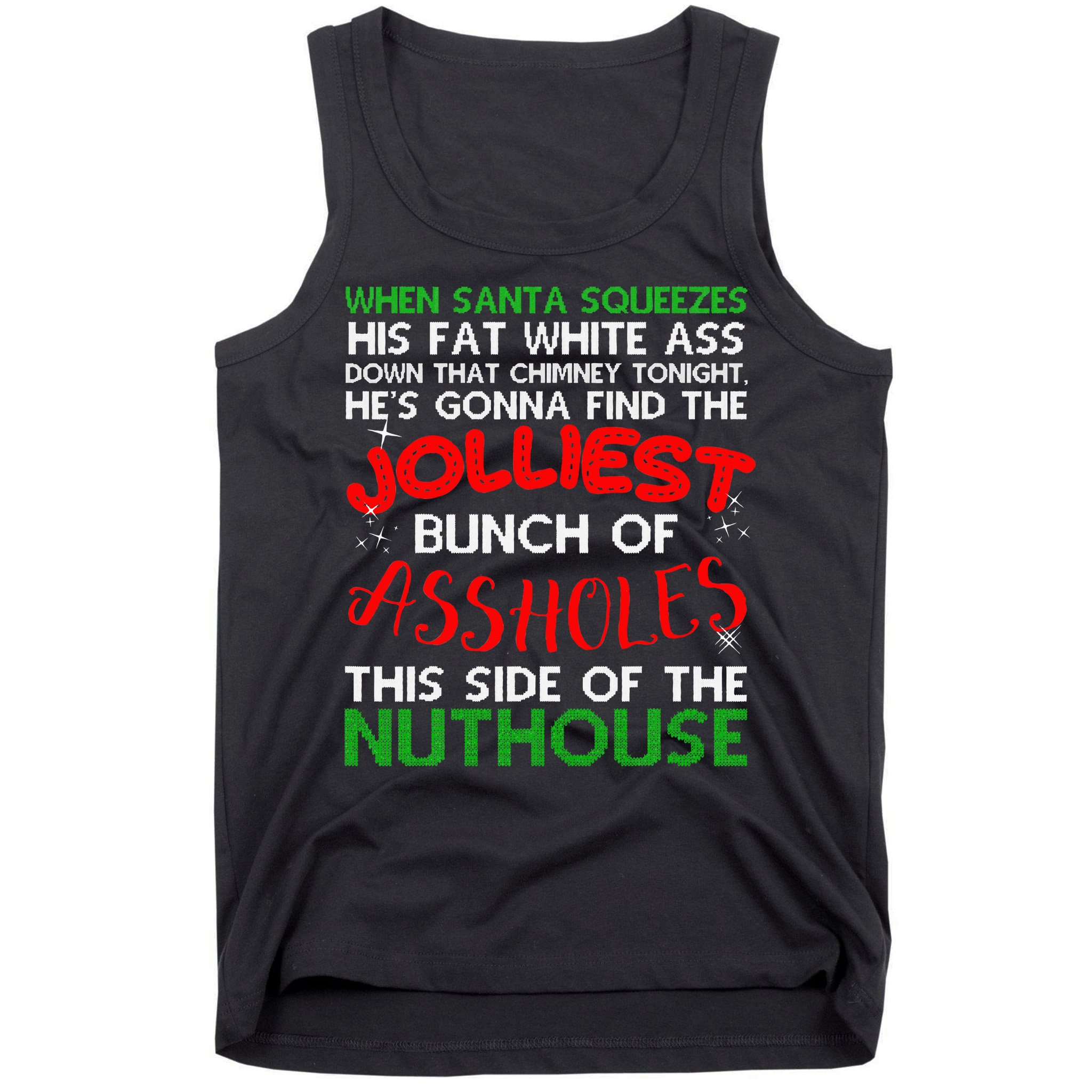 Christmas Vacation Jolliest Bunch Ugly Christmas Xmas Gifts Tank Top