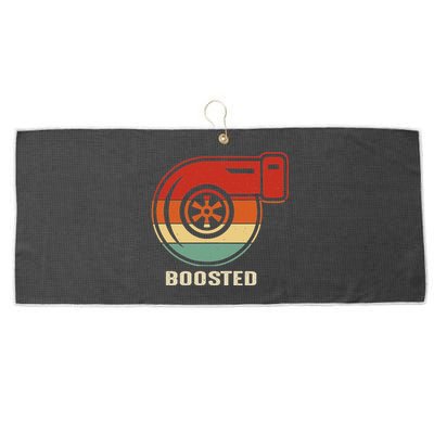 Classic Vintage JDM Turbo Boost Drag Racing Gift Large Microfiber Waffle Golf Towel