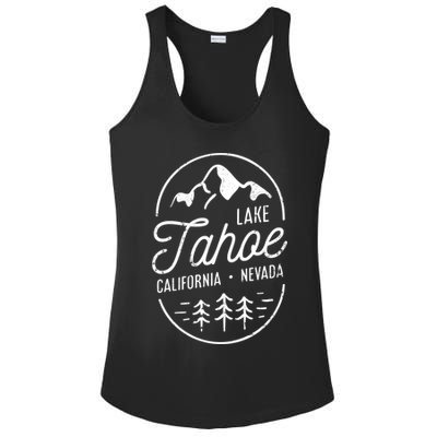 Cool Vintage Lake Tahoe California Nevada Souvenir Gift Ladies PosiCharge Competitor Racerback Tank