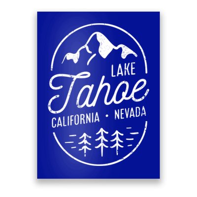 Cool Vintage Lake Tahoe California Nevada Souvenir Gift Poster