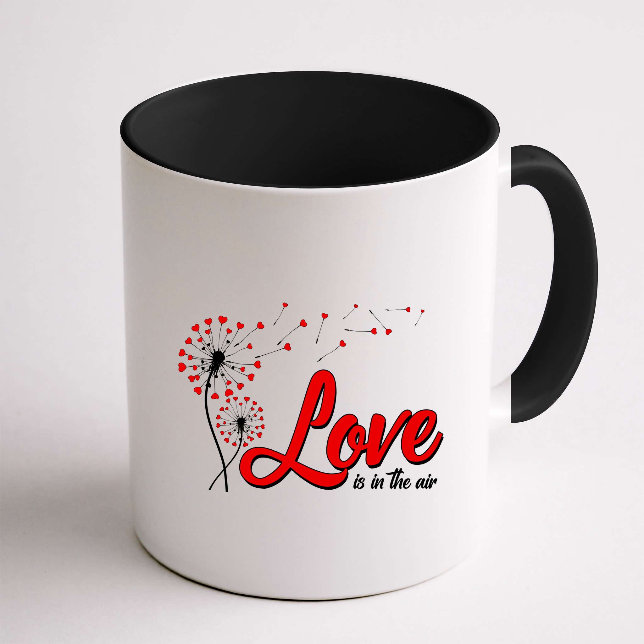 Cute Valentine Love Is In The Air Dandelions Mug