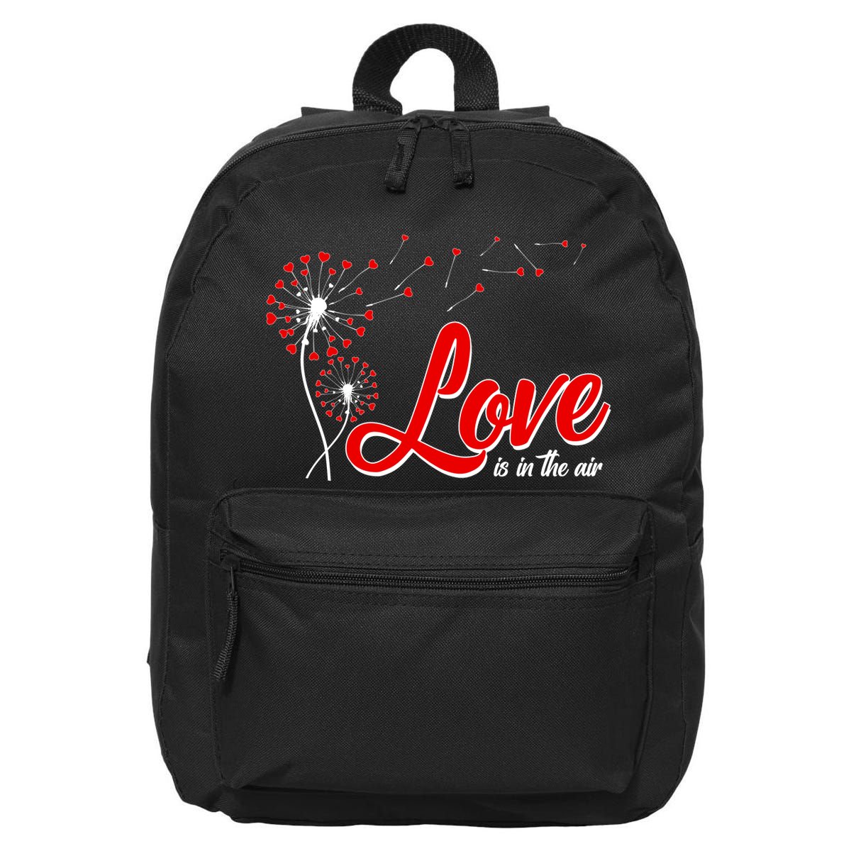 Cute Valentine Love Is In The Air Dandelions 16 in Basic Backpack