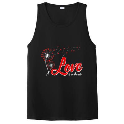 Cute Valentine Love Is In The Air Dandelions PosiCharge Competitor Tank