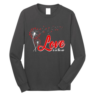 Cute Valentine Love Is In The Air Dandelions Long Sleeve Shirt