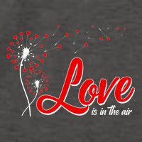 Cute Valentine Love Is In The Air Dandelions Vector Backpack