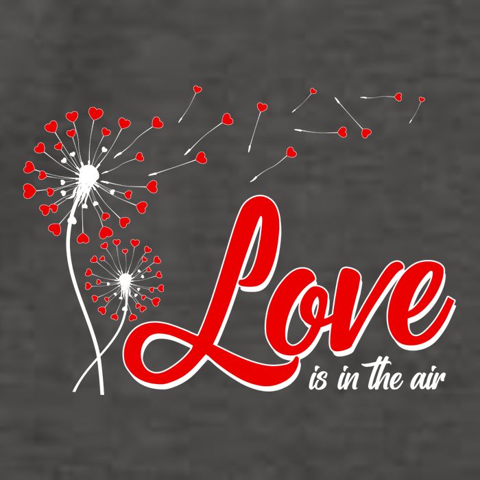 Cute Valentine Love Is In The Air Dandelions Vector Backpack