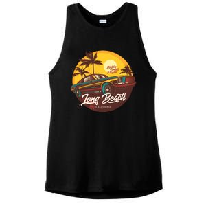 California Vibe Long Beach California Ladies PosiCharge Tri-Blend Wicking Tank