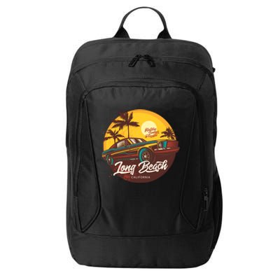 California Vibe Long Beach California City Backpack