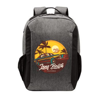 California Vibe Long Beach California Vector Backpack