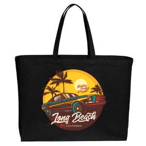 California Vibe Long Beach California Cotton Canvas Jumbo Tote