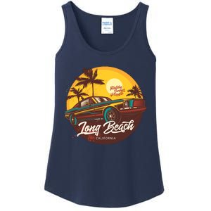 California Vibe Long Beach California Ladies Essential Tank