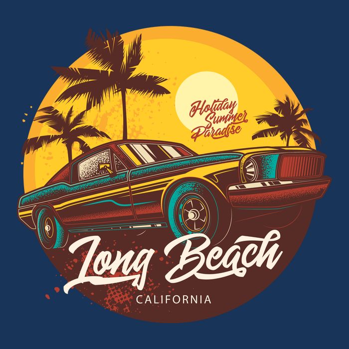 California Vibe Long Beach California Flatbill Hat