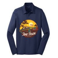 California Vibe Long Beach California Silk Touch Performance Long Sleeve Polo