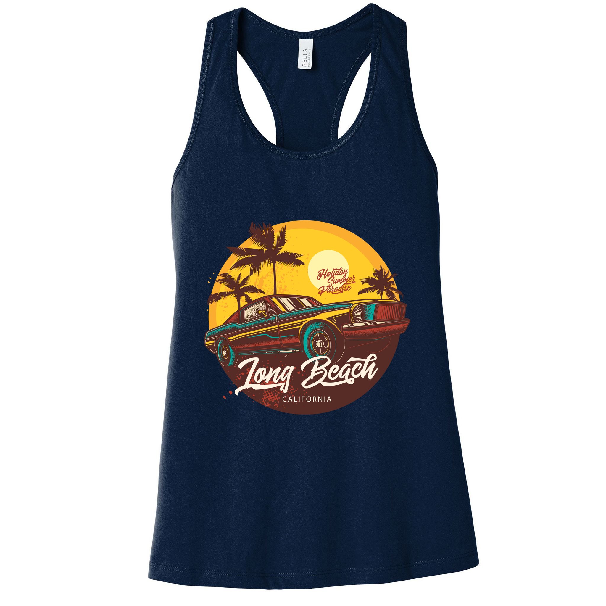 California Vibe Long Beach California Womens Tank Top