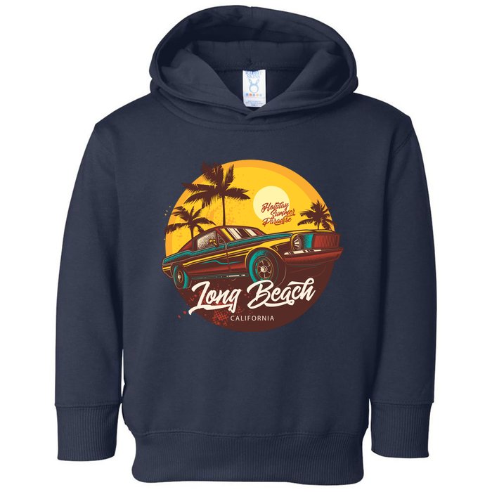 California Vibe Long Beach California Toddler Hoodie