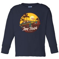 California Vibe Long Beach California Toddler Long Sleeve Shirt